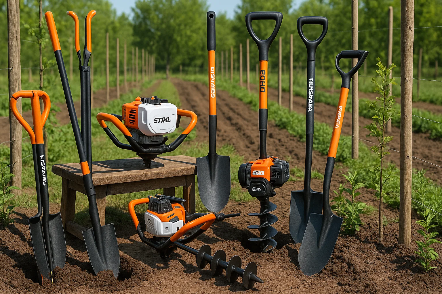 چالهکن و ادوات کشاورزی