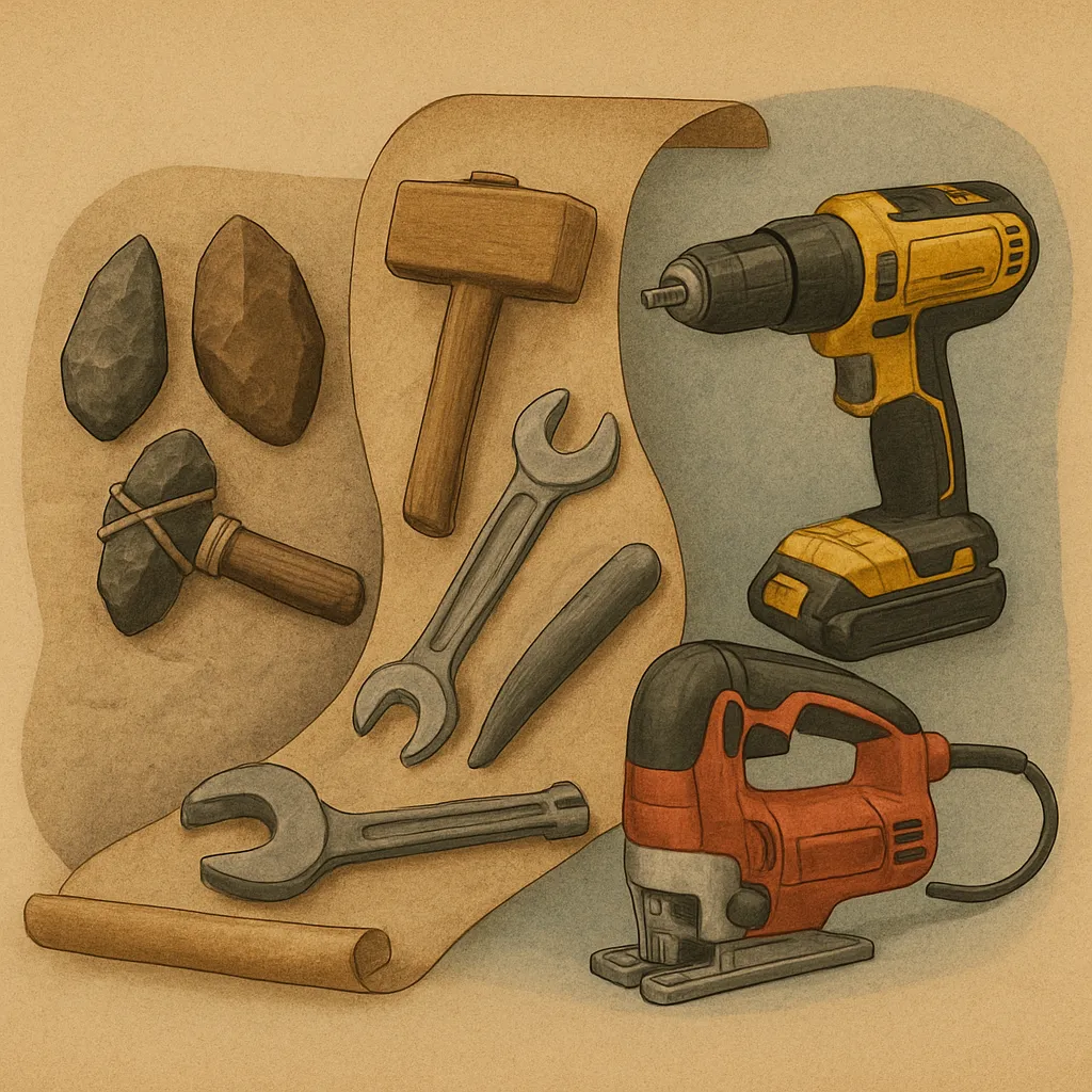 تاریخچه ابزارآلات و سیر تکامل آن‌ها در گذر زمان