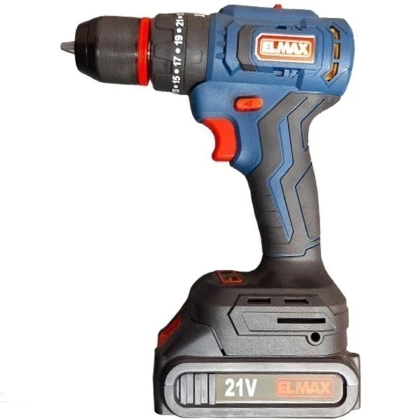 دریل شارژی 21 ولت دو دور چکشی براشلس المکس مدل C.D 219