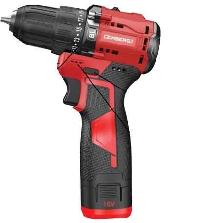 دریل شارژی براشلس 16ولت زیمبرگ مدل PZB-3216